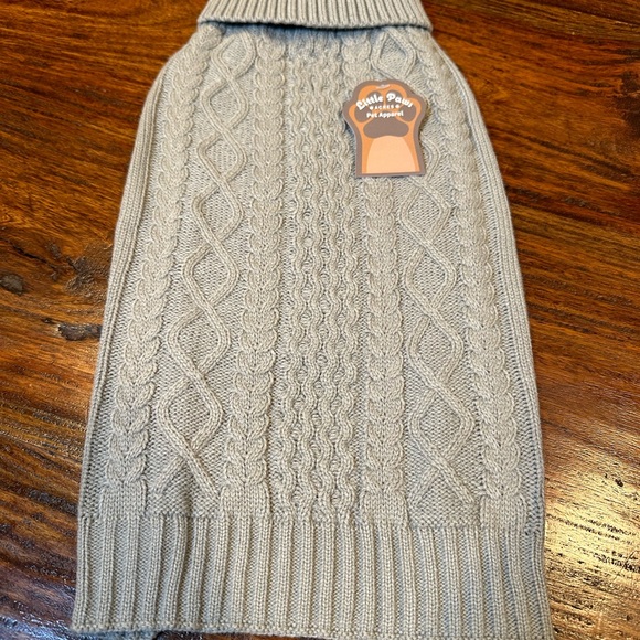 NWT! Dog Pet Winter Warm Sweater Knitwear Outwear Apparel Size M Gray - Picture 7 of 10
